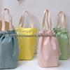 Bolsa de Lona, Bolsa de Lona Portátil para Compras, Bolsa de Ombro, Bolsa Promocional, Pode Ser Impressa com Logo, Grande Capacidade, Portátil