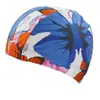 Paquete individual gorro de natación gorro de natación para hombre y mujer de tela monocolor de nailon/poliéster tela para traje de baño gorro de natación al por mayor