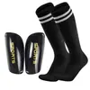 Juego de Dos Piezas de Espinilleras de Fútbol para Niños y Calcetines de Fútbol Calcetines Largos Especiales para Protección de Espinillas Venta al por Mayor