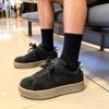 Tênis Americanos de Nicho, Novos Tênis Casuais de Pão, Sapatos de Casal Masculinos, Tênis Pretos de Alta Qualidade para Primavera para Mulheres