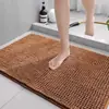 Tapete de chão de chenille extra-grosso de pelo curto, uma escolha para banheiro e lavabo, resistente à sujeira, macio, absorvente e antiderrapante