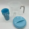 Tetera Jarra de Agua Fría para el Hogar Jarra de Agua de Plástico Jarra de Agua con Limón para Restaurante Juego de Té con Tazas