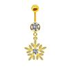 Gatte Moda transfronteriza europea y americana retro colgante de diamantes completo anillo para el ombligo nicho joyería avanzada para perforaciones anillo para el ombligo clavo para el ombligo