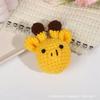 Outono e Inverno boneca criativa desenho animado animal fivela para pendurar no carro lã crochê feito à mão saco de presente ornamentos DIY atacado