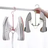 Gancho criativo de dupla face à prova de vento para varanda, cabide multiuso para sapatos, gancho de cabide para roupas de dormitório, sapateira à prova de queda e à prova de vento para secagem