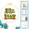 Kit de Ponto Cruz com Planta em Vaso Estilo Exclusivo Transfronteiriço Pacote de Material de Suculenta DIY Amigo do Iniciante Fonte Transfronteiriça
