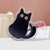 Clip de Plástico Acrílico para Gato Negro Pequeño de Ojos Grandes de Anime PP Carpeta Multifuncional de Dibujos Animados Linda Clip para Libros de Estudiante Venta al por Mayor