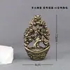 Nuevo adorno de árbol de dinero de lingote de latón grande, árbol de lingotes vintage, árbol de la fortuna, decoración de escritorio, adorno de micro paisajismo