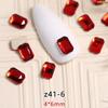 Mini taladro para uñas con forma de estrella de amor, con diamantes de imitación de cristal rojo súper llamativos y base plana, venta al por mayor