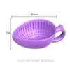 Tazón Plegable de Silicona para Limpiar Brochas de Maquillaje Huevos de Belleza Esponjas de Polvo Tazón Limpiador Herramienta de Belleza Gota de Agua Tazón Limpiador para Brochas de Maquillaje