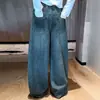 Jeans de Pierna Ancha para Niña con Adornos de Pedrería, Nuevo Diseño de Moda de Cintura Alta con Corte Curvo Otoño 2026