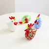 Zibo Cerámica Esmaltada Dibujado a Mano Lindo Animal Gallo Coche Escritorio de Oficina Hogar Decoración Adornos