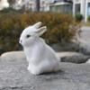 Simulación de Conejo Modelo de Animal Conejo Tres Colores Alto 16cm Adornos de Conejo Adornos para el Hogar zakka Manualidades