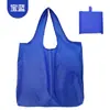 En Stock Impermeable Bolsa de Compras Plegable Grande Color Sólido Bolsa de Compras de Hombro para Supermercado Bolsa Ecológica de Almacenamiento para el Hogar y Viajes