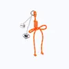 Nudo de Corazón Creativo Nuevo Estilo Miu Lanyard Versátil Llavero Colgante para Bolsas y Fundas de Teléfono