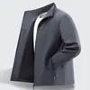 Nueva Chaqueta Soft Shell para Hombre de Otoño e Invierno Chaqueta de Forro Polar con Cuello Alto Ropa Casual para Hombre de Otoño e Invierno