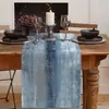 Estampa de Pintura a Óleo Abstrata Moderna Caminho de Mesa para Mesa de Centro da Sala de Estar, Mesa de Jantar da Cozinha, Cobertura de Gabinete de Entrada, Decoração de Casa