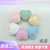 Esponja de Maquillaje Esponjosa para Dedos con Forma de Corazón de Algodón Azúcar, Esponja de Belleza con Cojín de Aire, Esponja de Maquillaje No Absorbente