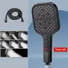 Alcachofa de Ducha de Silicona de Siete Funciones Ahorradora de Agua con Teclas de Piano Transfronteriza, Alcachofa de Ducha Universal de Mano para Bañarse