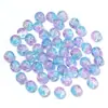 Contas Redondas de Vidro Florais Bicolores com Efeito Rachado para DIY Colar de Miçangas Artesanal Brincos Grampo de Cabelo Faixa de Cabelo Borla Contas Espaçadoras Acessórios