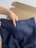 ¡Recomendar! Falda de Lino Azul Marino Laqianfeng para Mujer Verano Ligera y Transpirable de Cintura Alta Corte A Falda Cola de Pez