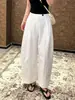 Calça Cropped Wide Leg de Cintura Alta Estilo Coreano para Mulheres, Verão 2026, Caimento Solto, Emagrecimento, Calça Casual Versátil de Perna Reta