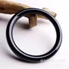Fuente de Suministro para Transmisiones en Vivo Emocionales: Pulsera de Cuarcita Negra con Luz Verde Translúcida, Pulsera Negra Simple y Elegante, Dropshipping