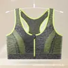Sujetador Deportivo Transpirable de Talla Grande para Verano con Cierre Frontal para Correr Yoga Fitness Top Cruzado Color Sólido Ropa Interior