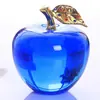 Manzana de Cristal Regalo de Nochebuena para Novia, Adorno Navideño para Decoración del Hogar, Adorno de Cristal para Regalo de Navidad