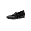 Primeira camada óleo cera couro de vaca mocassins femininos salto baixo sapatos de um só tom outono nova chegada couro genuíno bico redondo corte médio botas de um só tom femininas sapatos pequenos de couro