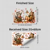 BRUP Pegatinas Decorativas para Ventana de Habitación Infantil Animales de Dibujos Animados Fiesta en el Bosque Papel Electroestático para Ventana de Cristal HS-JD5568Q