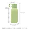 Taza de agua portátil de silicona transfronteriza de grado alimenticio resistente a altas temperaturas botella de agua deportiva para exteriores anticaída taza de beber esmerilada para coche