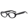 Gafas de sol de estrella ovaladas, las mismas que la celebridad de Internet Jennie, nuevas gafas de sol 2023, estilo coreano, gafas de sol con protección UV