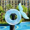 Flotador de sirena para niños de 3 a 6 años PVC grueso caricatura bebé natación suministros auxiliares salvavidas mayoreo