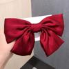 Presilha de Cabelo de Veludo Pérola Princesa Infantil Laço Estéreo Vinho Presilha de Cabelo de Bebê Topo de Cabelo Menina Pequena Adorno de Cabeça