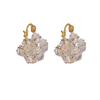 Moda alta gama lujo ligero exquisito circón corazón ear cuffs diseño de nicho temperamento súper brillantes aretes estilo influencer