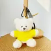 Chaveiro Pingente Boneca Urso Vestido Brinquedo de Pelúcia Ursinho de Pelúcia Evento da Temporada de Formatura Presente com Impressão de Logo