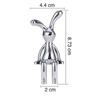 Manualidades Creativas de Conejo de Piernas Largas UV Tubo para Palillos Tapa de Taza Mango Accesorios Caja de Almacenamiento de Servilletas Adornos