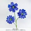Simulação azul névoa buquê falso flores de casamento acabado flor de plástico arranjo de flores decoração de casamento guia de estrada arranjo de flores