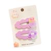 Nueva horquilla de dibujos animados de acrílico esmerilado BB Clip Linda flor de dibujos animados Clip lateral Horquilla Flequillo de niña Accesorios para el cabello
