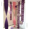 Decoração de Atmosfera para Quarto de Casamento Roxo, Nova Decoração de Cortina para Sala de Estar e Quarto de Casa Nova de Casamento, Guirlanda Longa com Caractere de Felicidade Dupla e Borboletas para Casamento