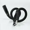 Cable de Extensión USB 2A Cable Adaptador de Alta Corriente Tubo Flexible de Silicona 30cm Flexión Libre Venta al por Mayor de Fábrica