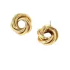 Pendientes Metálicos Retro de Alto Gama Personalizados de Nuevo Estilo Europeo y Americano Pendientes Geométricos de Círculo Irregular para Mujer Venta al por Mayor