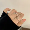 Anel de Dedo de Abertura de Nicho de Estilo de Anel de Melhor Amigo do Casal Thorns Rose Anel de Dedo de Estudante para Todos os Fósforos