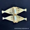 Chaozhou Tejido de Bambú Hecho a Mano Cultural y Creativo Mini Linterna Hortensia Barco Pequeño Linterna Luminosa de Mano Colgante Estilo Antiguo DIY Venta al por Mayor