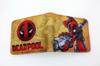 2024 Serie de Superhéroes Billetera Corta Deadpool Wolverine Héroe de Dibujos Animados Estudiante Cuero PU Plegable Monedero