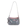 Bolso de Axila de Color Contrastante de Gama Alta para Mujer Verano 2025 Nuevo Estilo Coreano Casual Versátil Bolso Cruzado de Hombro de Mezclilla