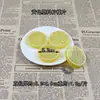 Modelo de Fatia de Fruta Simulada Limão Laranja Abacaxi Maçã Banana Melancia Adereços Decoração de Loja de Bebidas Brinquedos para Crianças Pequenas