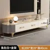 Mesa de Café de Piedra de Lujo Ligero 2025 para Sala de Estar, Nuevo Mueble de TV Ovalado Minimalista Moderno para Apartamento Pequeño, Combinación, Material de Piedra
