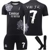 2425 Camisa de Futebol Real Madrid Y3 Nº. 7 Cristiano Ronaldo Vinicius Jr. Não. 5 Bellingham Não. 10 Camisa Mbappe Manga Curta